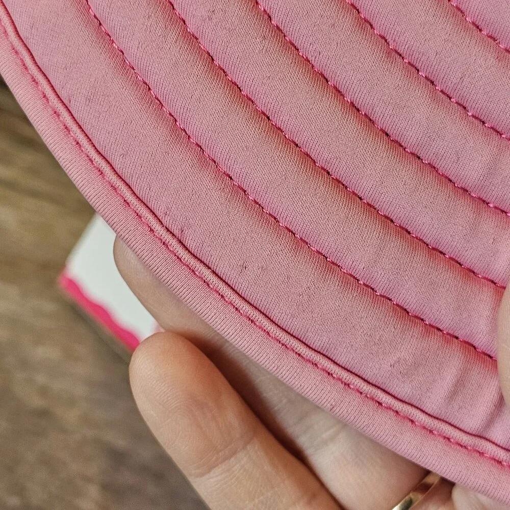 Ruffle‎ Butts Toddler Girl Pink Sun Pool Hat Reversible 3T 4T 5T Nylon Floppy